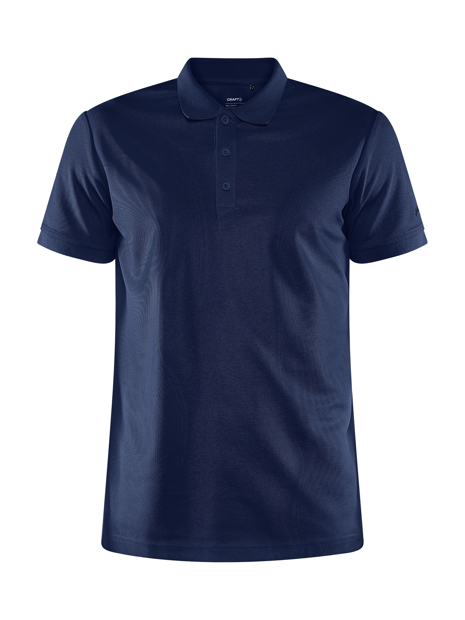 Polo de sport personnalisé en polyester recyclé - CRAFT Bleu nuit
